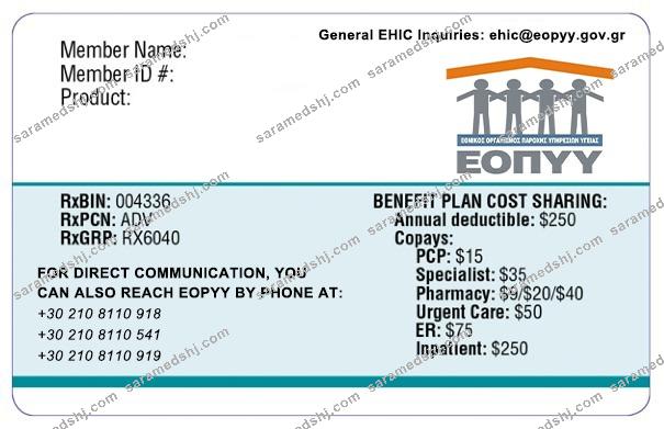 Greece health insurance card